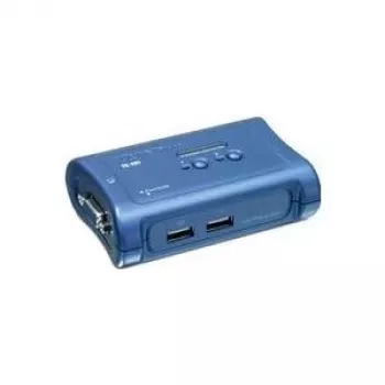 TRENDnet 2-portový USB KVM switch a sada káblov, rozlíšenie 2048 x 1536, monitorovanie zariadení, auto-scan, akustická odozva, USB 1.1, kompatibilný s