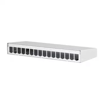 METZ CONNECT BTR E-DAT modul - inštalačná skrinka sieťové rozhranie - Pure White, RAL 9010 - 16 portov (130861-1602-E)