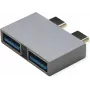 ROLINE USB3.2Gen1 adaptér 2x C - A ST/BU - adaptér - digitálny/dátový (12.03.2947)