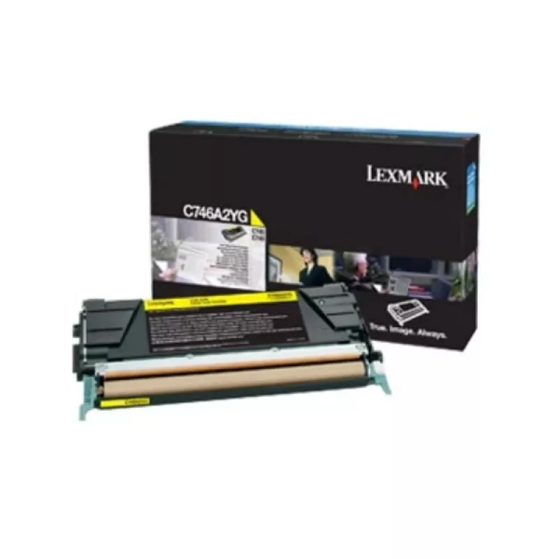 Tonerová kazeta Lexmark C746A3YG 10000 strán žltá