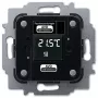 Vykurovací aktor Busch-Jaeger 6224/2.0, pod omietku, 24 V, LCD, 71×71×30 mm