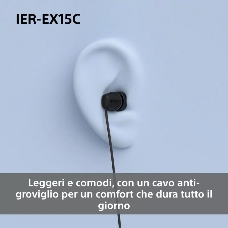 Sony IER-EX15C headset káblový in-ear hovory/hudba USB Type-C biely