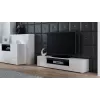 Cama TV stojan VIVA 180 biely/biely lesklý + čierny