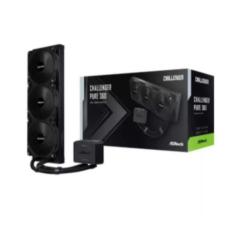 Kvapalinový CPU chladič ASROCK Challenger Pure 360 čierny — 360-mm radiátor, uzavretý AIO