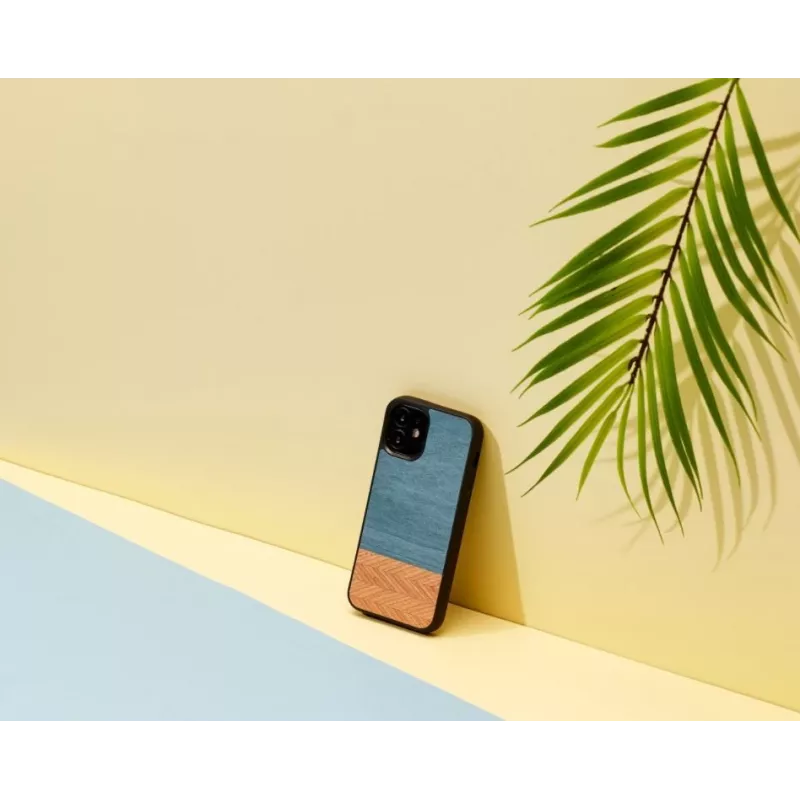Puzdro na telefón Man and Wood pre iPhone 12 mini — Denim čierna