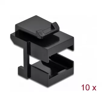 Keystone kryt DeLOCK 86806 čierny pre optický spoj 10 ks