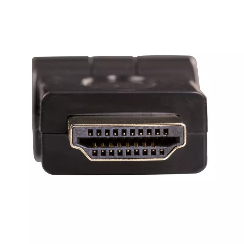 Akyga AK-AD-40 HDMI (M) na HDMI (F) 180° otočný uhlový adaptér, čierna