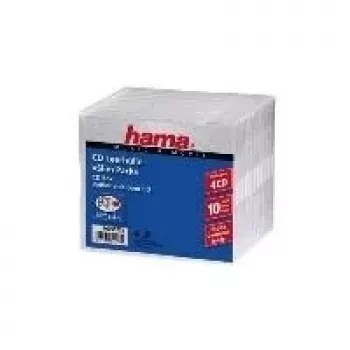 Hama CD slim Pack 4, 10 balenie 4 disky transparentné
