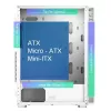 PC skriňa Montech X3 GLASS Midi-Tower biela