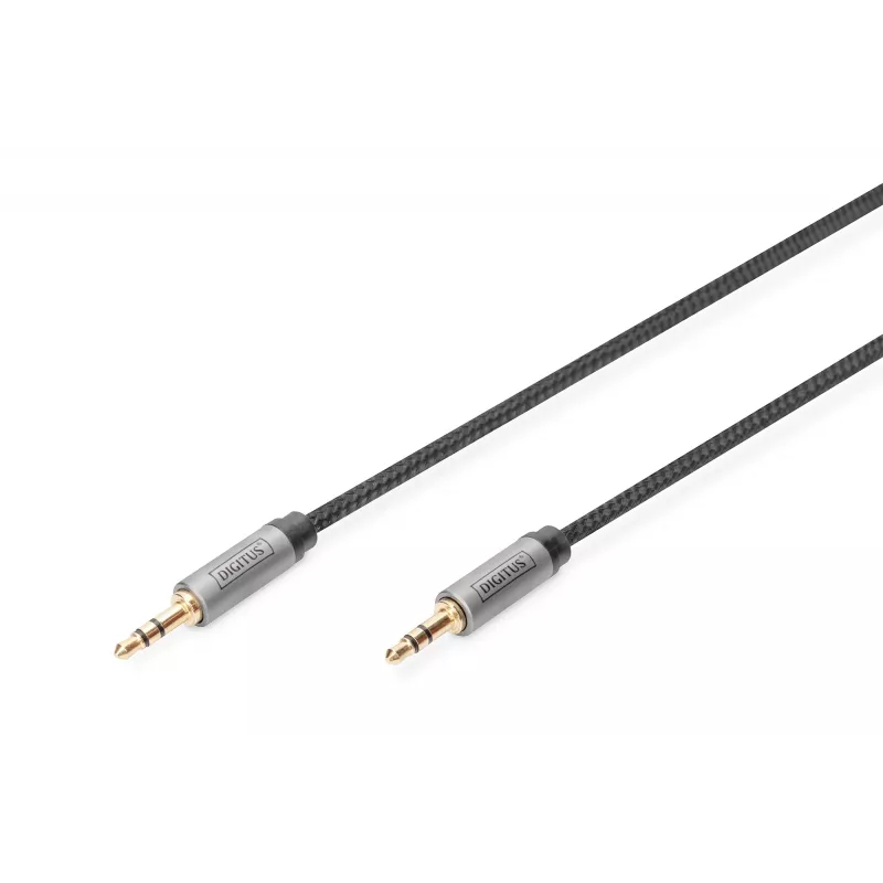 Digitus audio prepojovací kábel 3,5 mm jack na 3,5 mm jack 1,8 m čierny