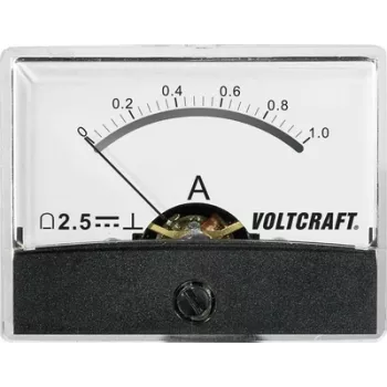 Voltcraft AM-60X46/1A/DC zabudovaný merací prístroj AM-60X46/1A/DC 1 A magnetoelektrický merací mechanizmus (AM-60X46/1A/DC)