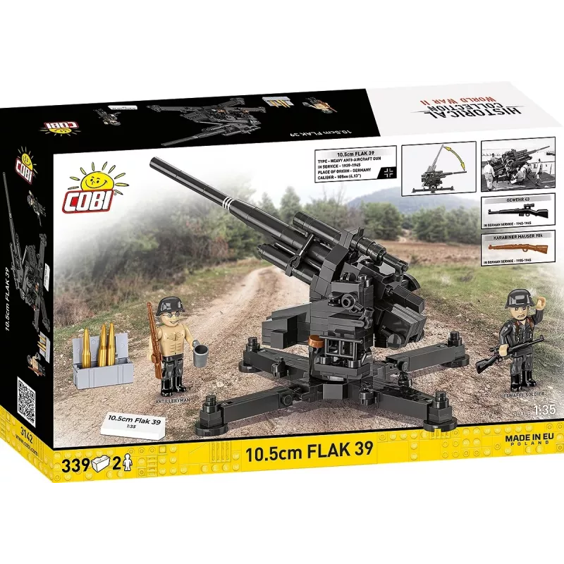 Stavebnica Cobi Blocks 10,5 cm Flak 39 — 339 dielov