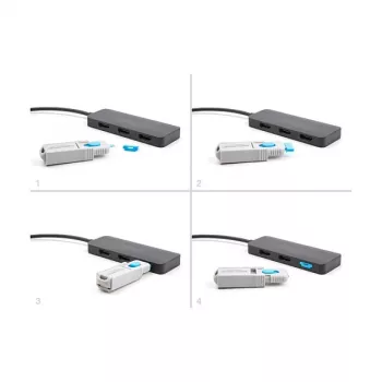 DeLOCK Port Blocker HDMI konektor samica balenie 10 ks modrý