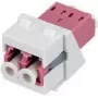 Rutenbeck Keystone modul KMK-LC-D OM4 biely — LC duplex OM4 sklolaminátový vklad
