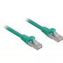 Sieťový kábel Sharkoon Cat.6a SFTP RJ-45 Cat6a 0,25 m zelený