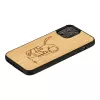 Ochranné puzdro man and wood pre iPhone 12 Pro Max — mačka s červenou rybou