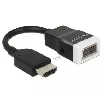 Video káblový adaptér HDMI typ A VGA D-Sub + 3,5 mm DeLOCK 65587