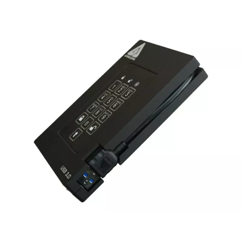 Apricorn SSD ext. 2,5 1TB Aegis Padlock Fortress USB 3.0 256-bit AES-XTS, FIPS 140-2 Lvl2, 4user (A25-3PL256-S1000F)