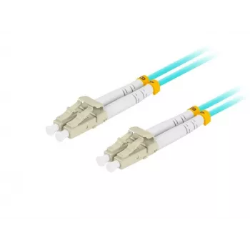 Optický kábel LANBERG FO-LULU-MD31-0030-TQ, OM3, LC–LC, 3 m, Aqua