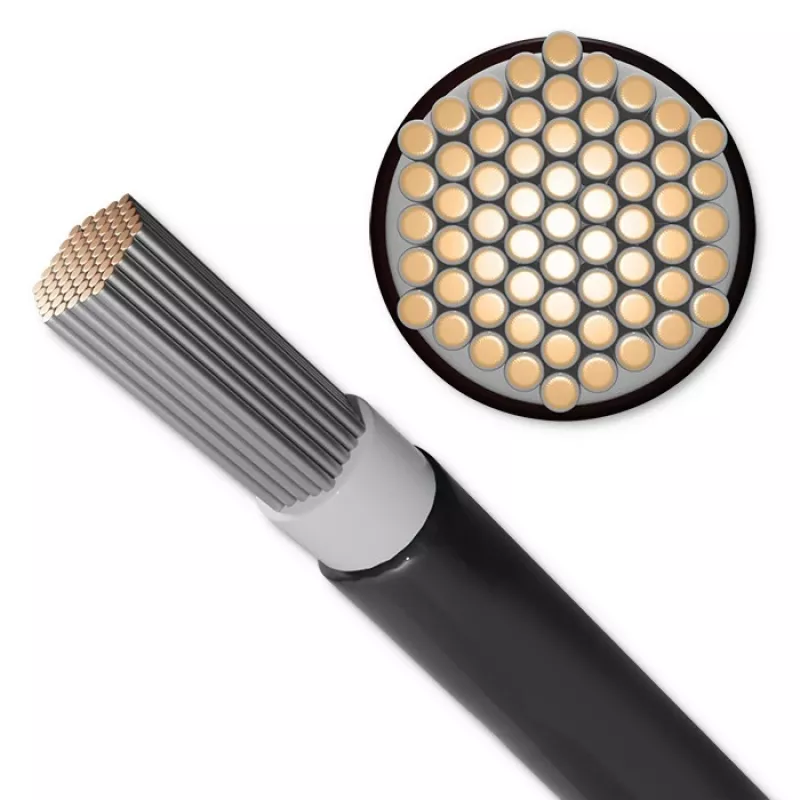 Qoltec 53853 fotovoltaický solárny kábel | 6mm² | 100m | čierny