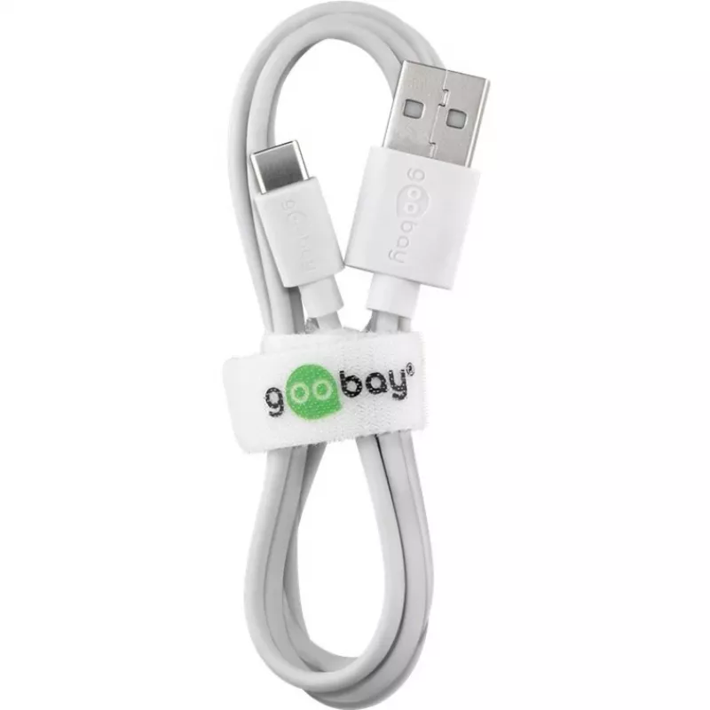 Wentronic 59130 2m USB A USB C konektor samec konektor samec biely USB kábel (59130)