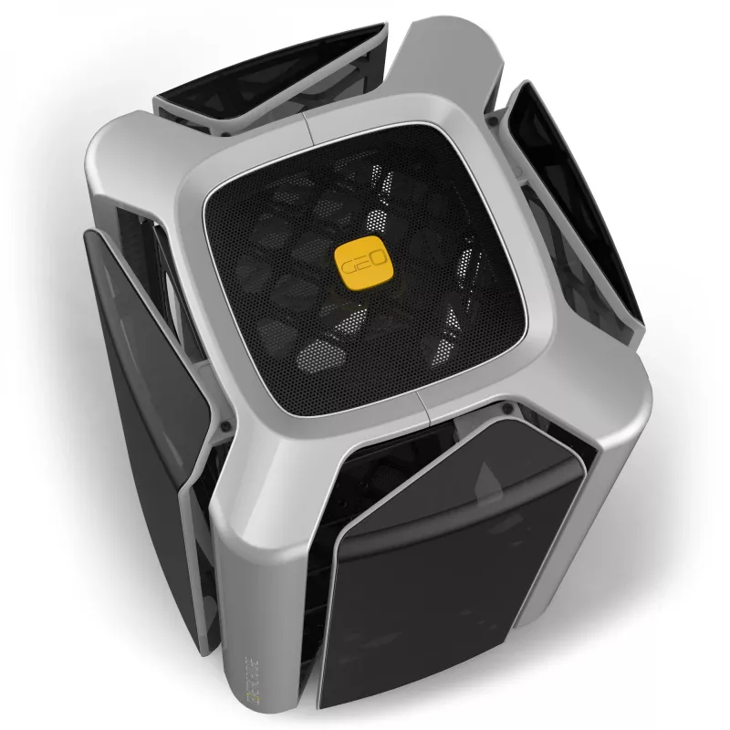 Počítačová skriňa Geometric Future M2 THE ARK Case TG - sivá