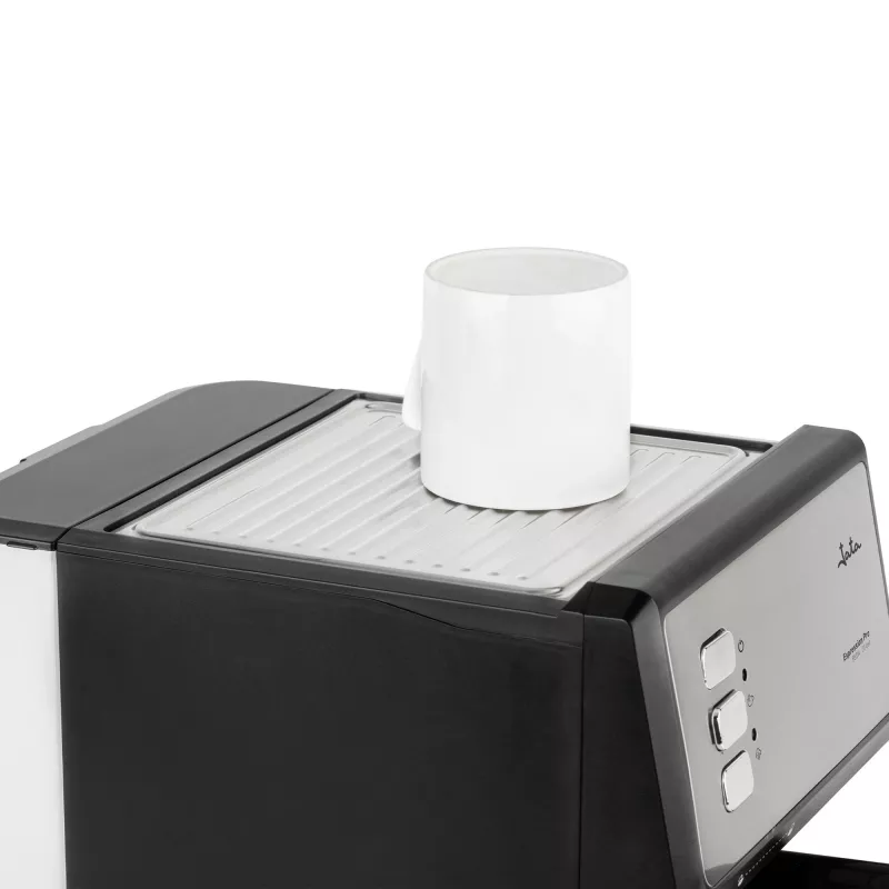 Jata JECA2525 espresso kávovar, 20 bar, 850 W, nádrž na vodu 1,8 l, parná trubica, čierny / nehrdzavejúca oceľ