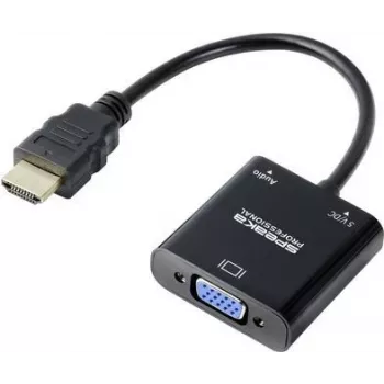 SP-10352148 HDMI adaptér [1x - 1x VGA] čierny Standard 0,15 (SP-10352148)