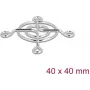 Mriežka ventilátora DELOCK 67304 kovová, 53×53 mm, strieborná — príslušenstvo na chladenie počítača