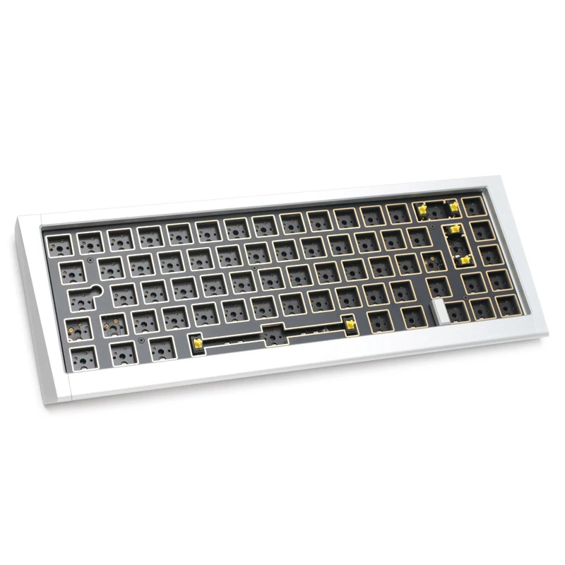 Ducky Outlaw 65 klávesnica univerzálna USB strieborná mechanická RGB LED