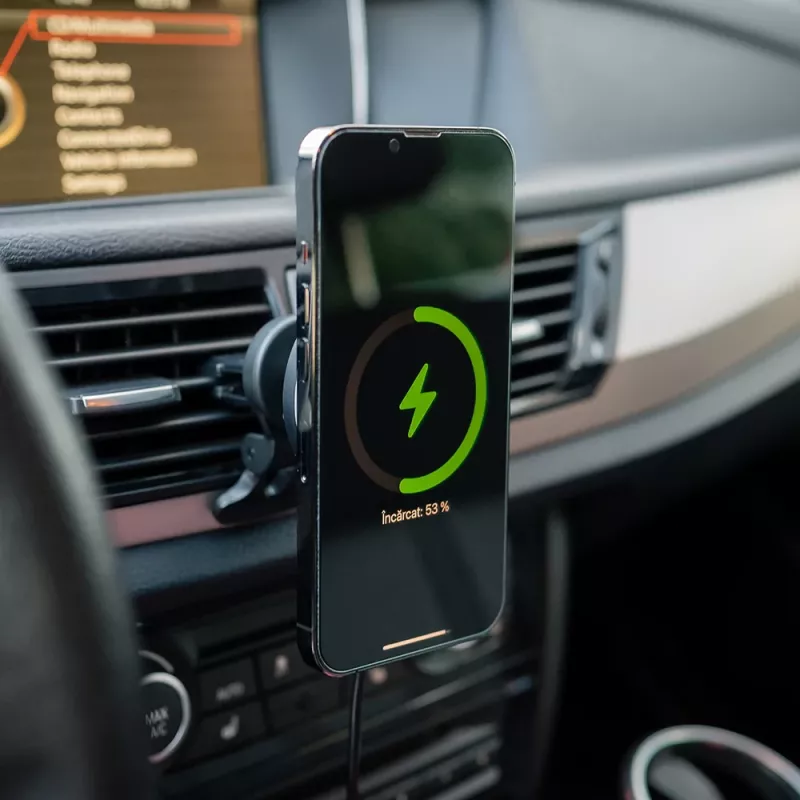 Bezdrôtová autonabíjačka Tellur TLL151431 kompatibilná s MagSafe 15W čierna pre smartfóny