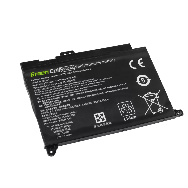 Batéria Green Cell HP150 — lithium-polymérová 4500 mAh, pre HP Pavilion 15-AU / 15-AW série, čierna