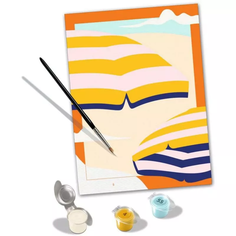 Maľovacia sada Ravensburger CreArt Sunny Times — plátnová maľovacia sada podľa čísel