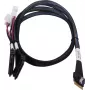 SAS kábel ADAPTEC Microchip Technology 2305500-R SlimSAS ×8 na 2×2SFF-8639 U.2, 0,8 m, čierny