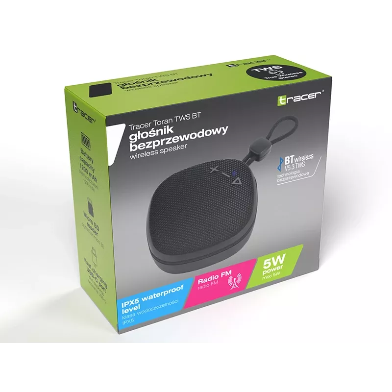 Tracer Toran TWS Bluetooth čierny
