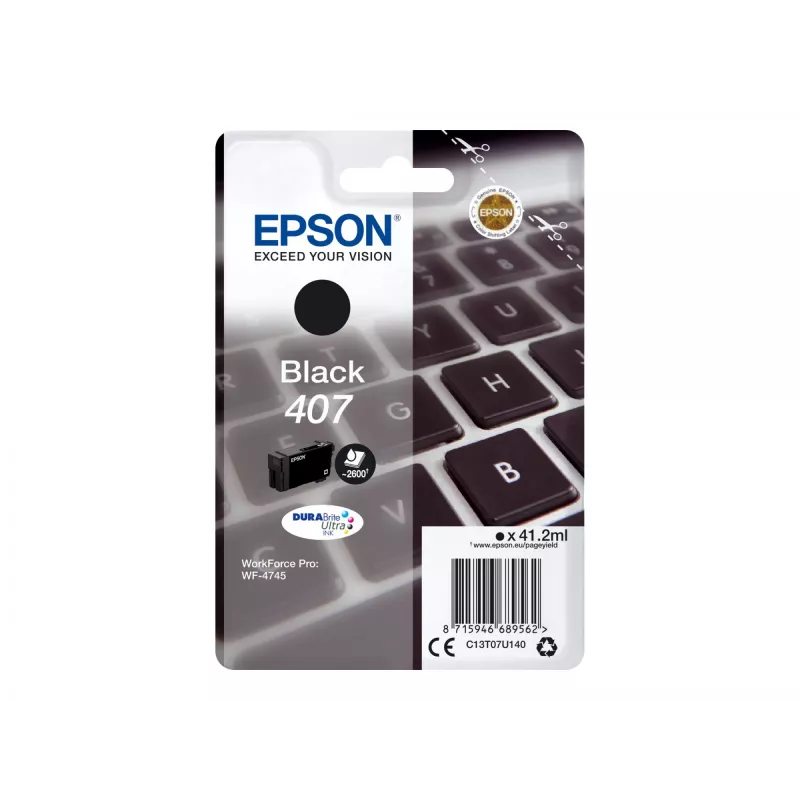 Epson WF-4745 atramentová kazeta 1 kus originálna High (XL) Yield čierna