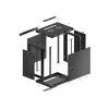 Nástenný rack Lanberg WF01-6412-00B