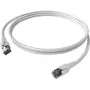 Easylan CP1KWBWBW0005 RJ45 sieťový kábel, patch kábel CAT 6a S/FTP 0,5 m biely 1 ks