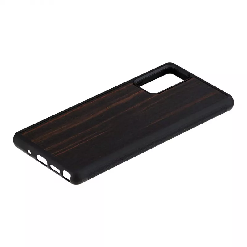 Ochranné puzdro Man and Wood pre Samsung Galaxy Note 20 — ebenové drevo čierna