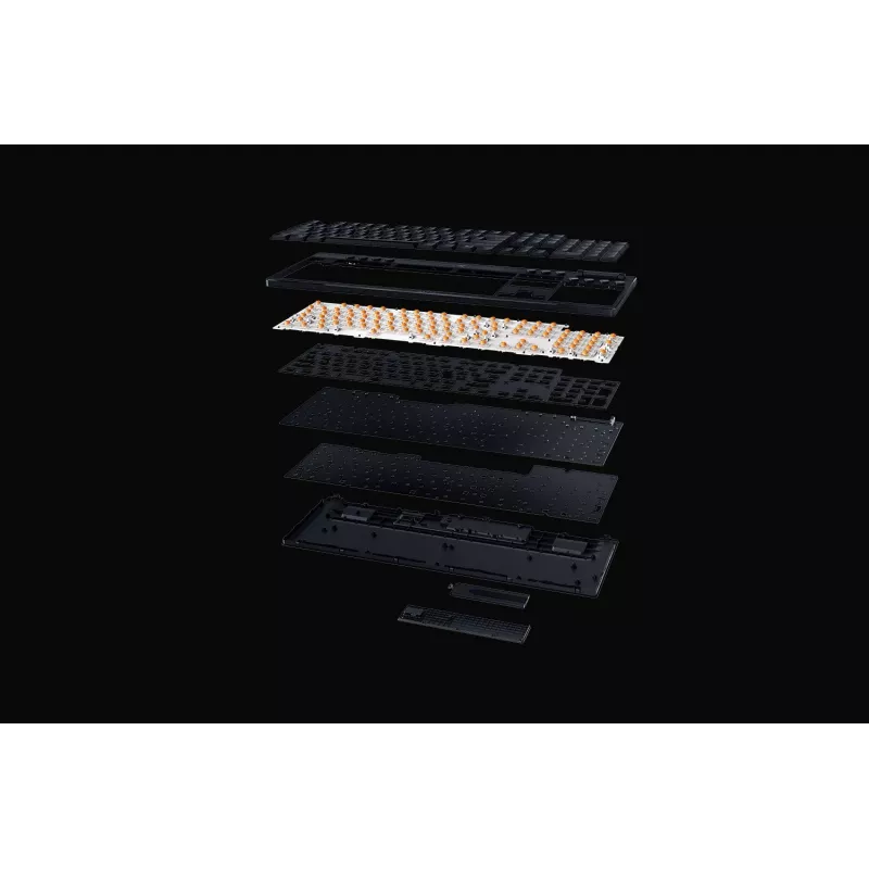 Herná klávesnica Razer BlackWidow V4 Low-profile Wireless – mechanické low-profile klávesy, Bluetooth a 2,4 GHz