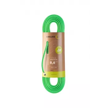 Statické lano Siskin Eco Dry 8,6 mm, 70 m, neónovo zelené