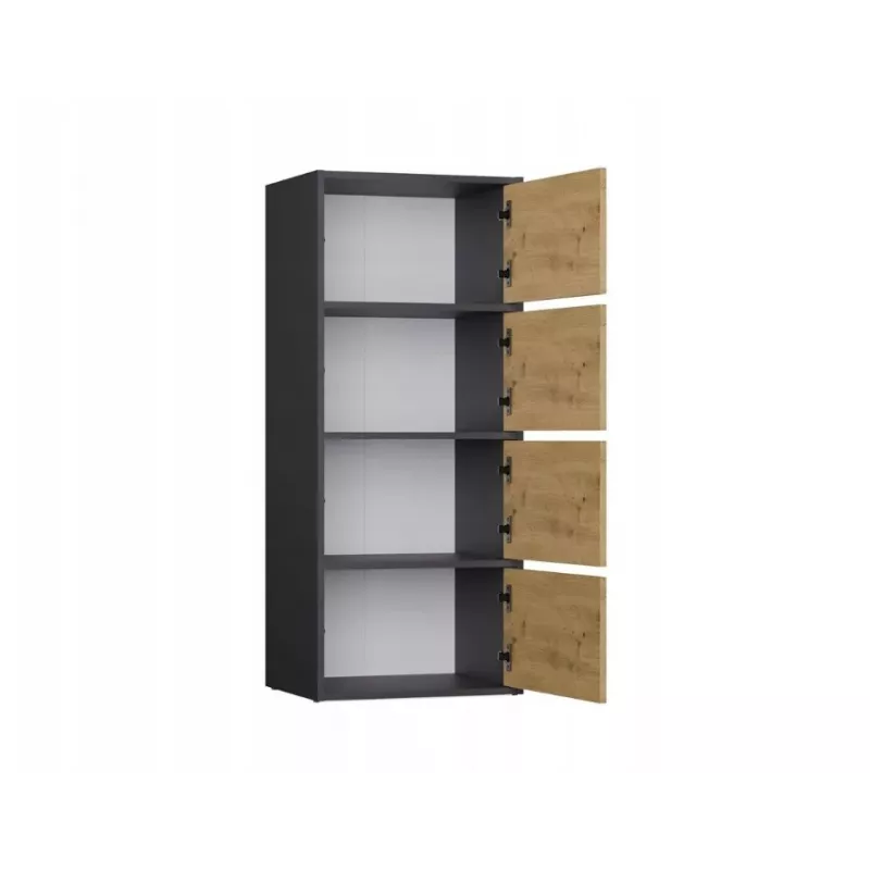 ALMA komoda, antracit/artisan dub
