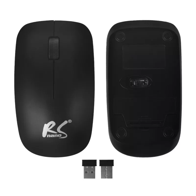 NanoRS bezdrôtová klávesnica a myš combo s ergonomickým dizajnom – RS580 pre plynulé a efektívne používanie
