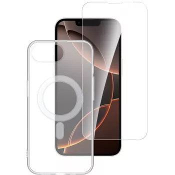 4smarts Premium - 360° ochranná sada - kryt zadnej strany pre mobilný telefón - kompatibilné s MagSafe - termoplastický polyuretán (TPU)
