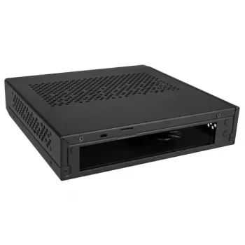 Akasa Cypher MX3 - Mini-Tower - PC - SGCC - čierna - Thin Mini-ITX - pevný disk - napájanie (A-ITX38U3-M1B)