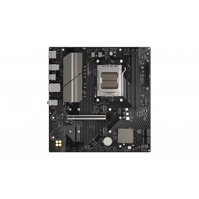 Základná doska Sapphire B650M-E (AMD B650) micro ATX, socket AM5, DDR5, 2x DIMM, 96GB, 2x M.2 (PCIe5/4), 4x SATA III, 2,5Gb LAN