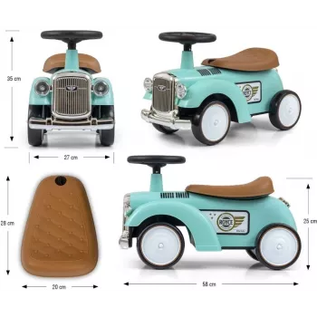 Odrážadlo milly mally Royce v mätovej farbe — model 5473