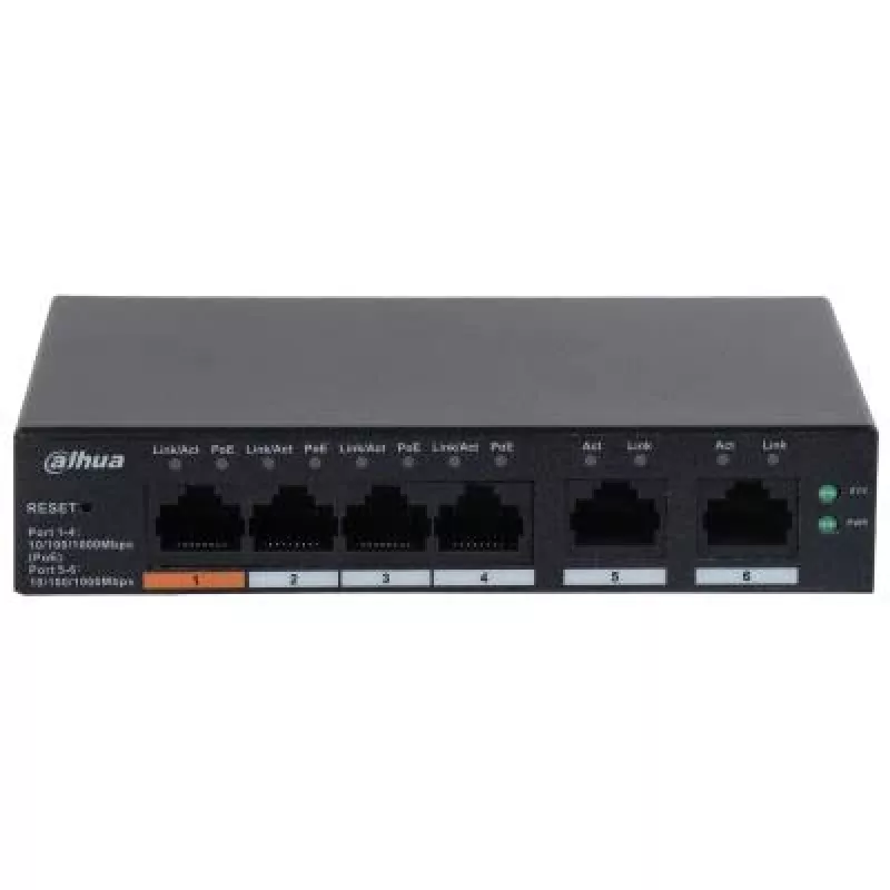 Dahua Technology DH-CS4006-4GT-60 sieťový switch Managed L2 Gigabit Ethernet (10/100/1000) Power over Ethernet (PoE) čierny