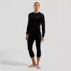Odlo BL TOP okrúhly výstrih dlhý rukáv ACTIVE WARM ECO pánske tričko, veľkosť M, čierna