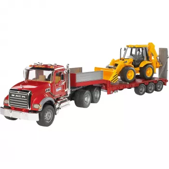 Hračka náves s príslušenstvom JCB 4CX, BRUDER, model BR-02813, konštrukcia ABS, viacfarebná